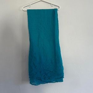 Bright blue scarf/wrap